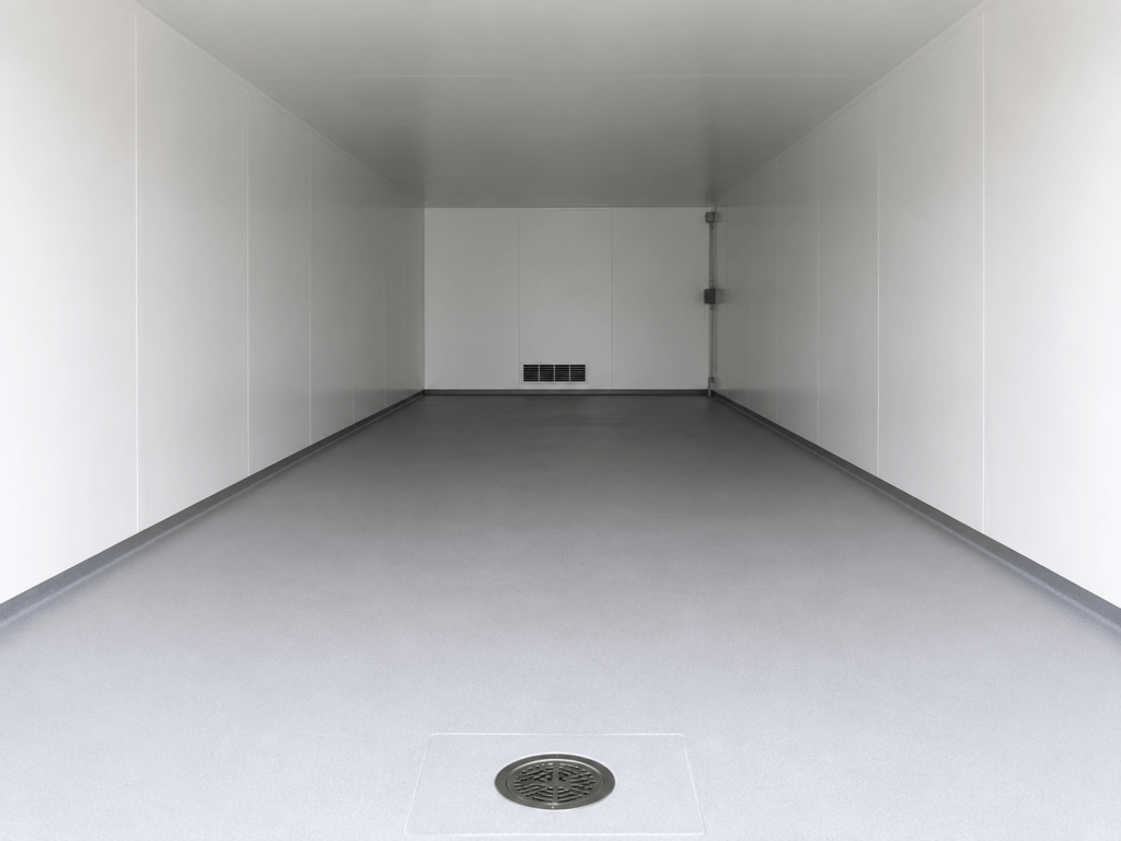 Interior of a bespoke steel analyser house