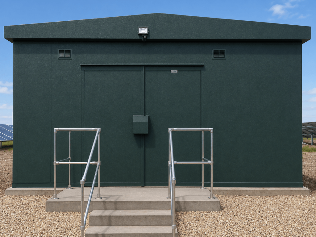 Steel security enclosure for electrical equipment