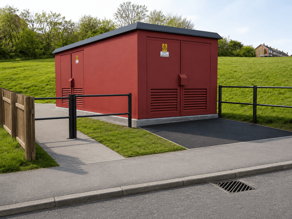 Steel security enclosure for electrical equipment