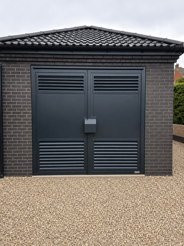 AIG Type J louvred electrical substation door