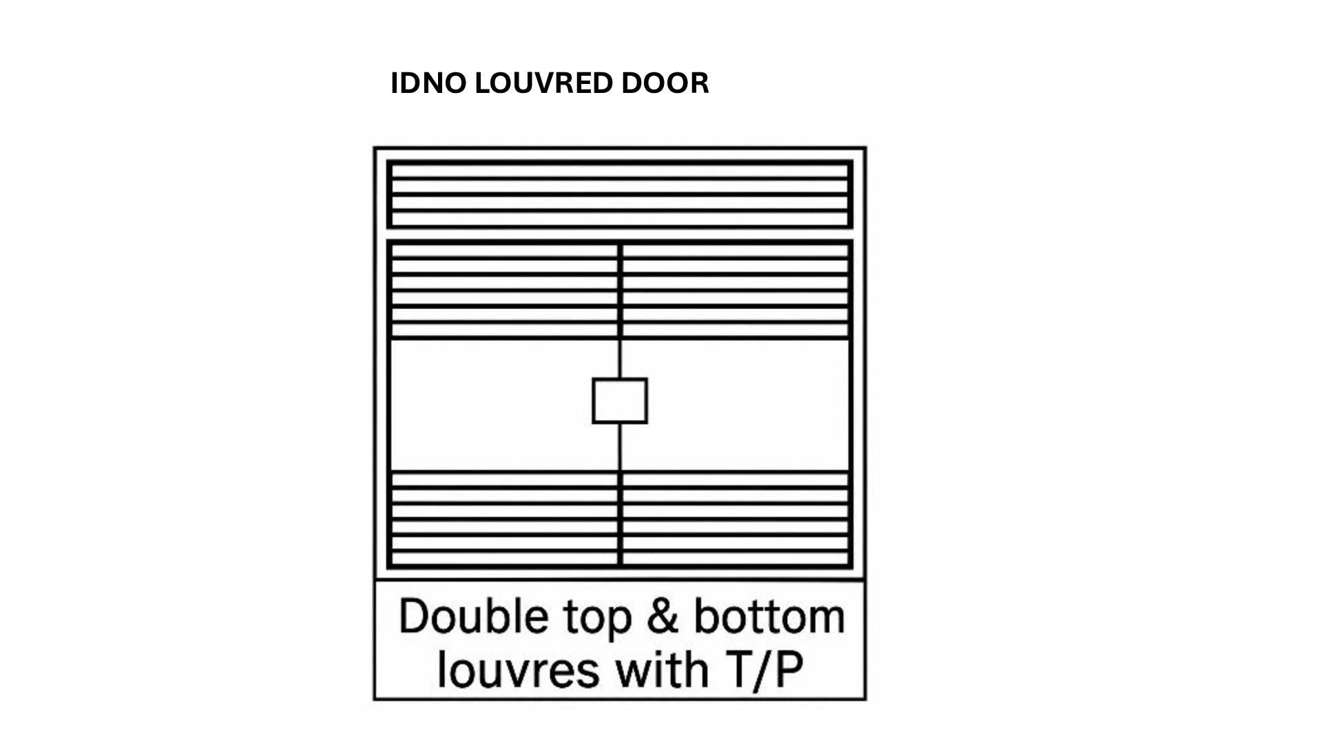 Double Top & Bottom Louvres with Transom Panel