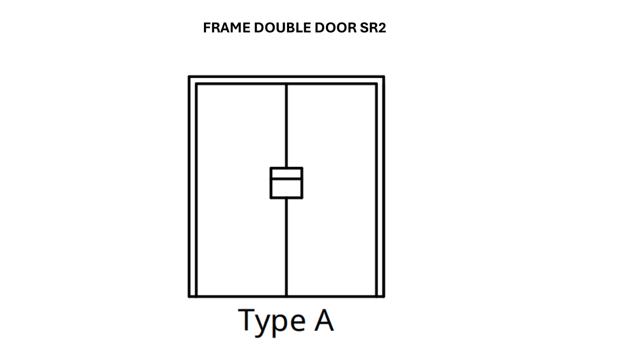 Type A Door - <br>(Frame Double Door SR2)