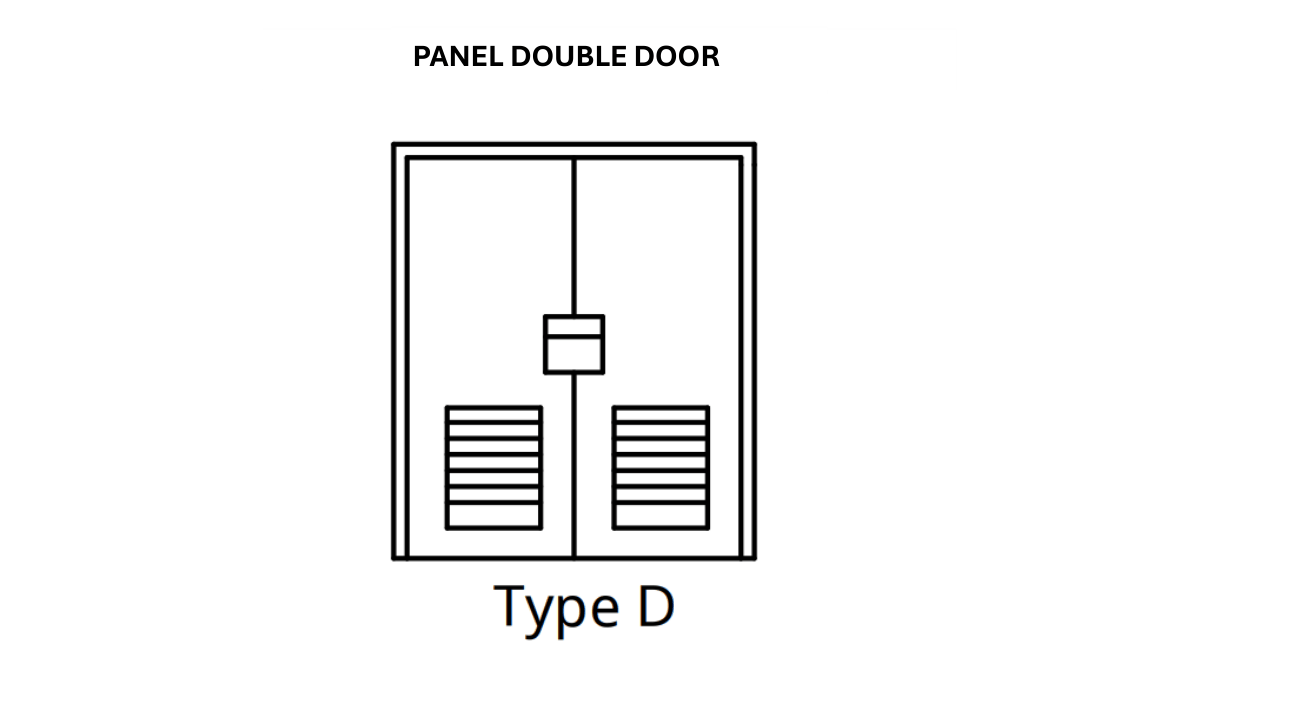 Type D Door - (Panel Double Door)