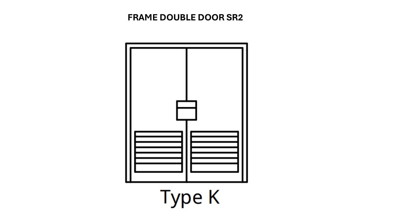 Type K Door - <br>(Frame Double Door SR2)