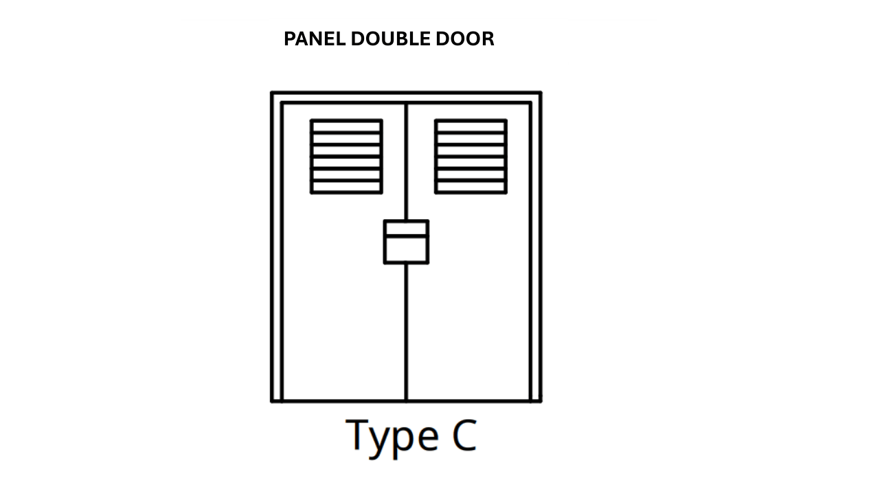 Type C Door - (Panel Double Door)